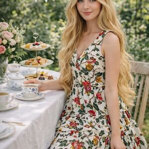 Chic Floral Midi Dress